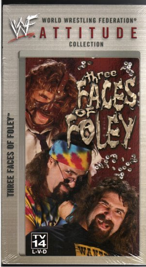 WWF Three Faces of Mick Foley Video SEALED WWE Mankind WWF WCW ECW TNA WWE