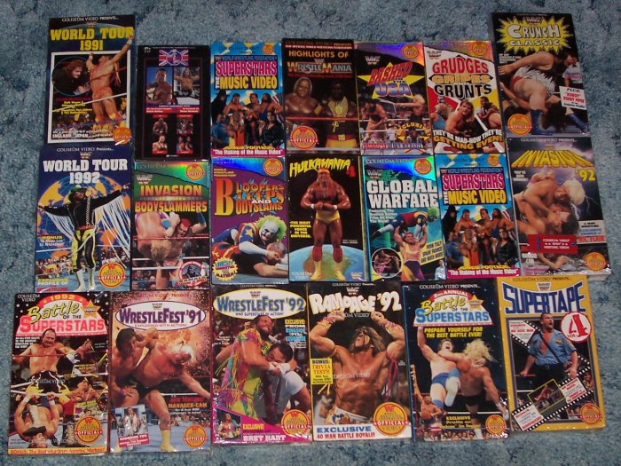 Lot of 20 WWF WWE NEW SEALED Coliseum Videos 1990-1997 Hulk Hogan WWF WCW ECW TNA WWE