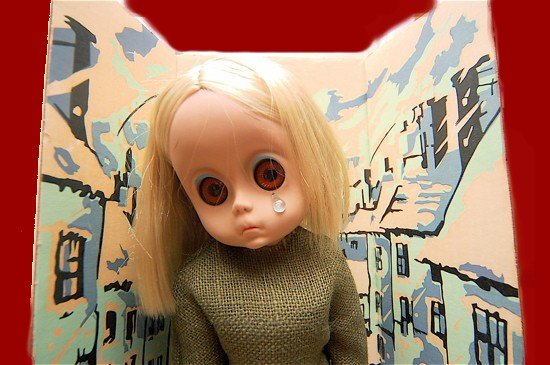 LITTLE ms MISS NO NAME vintage DOLL and LMNN with IN original partial BOX has TEAR