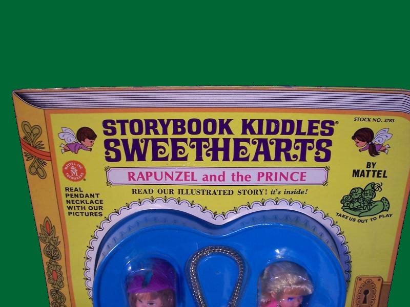 RAPUNZEL carded SWEETHEART & prince LIDDLE doll KIDDLES