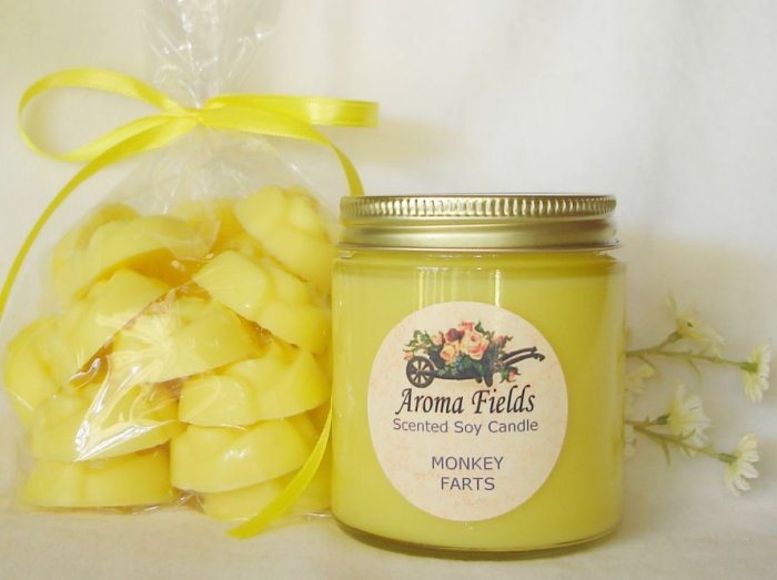 GIFT SET - 4 oz Parlor Jar Soy Candle & 18 Soy Wax Floral Melts