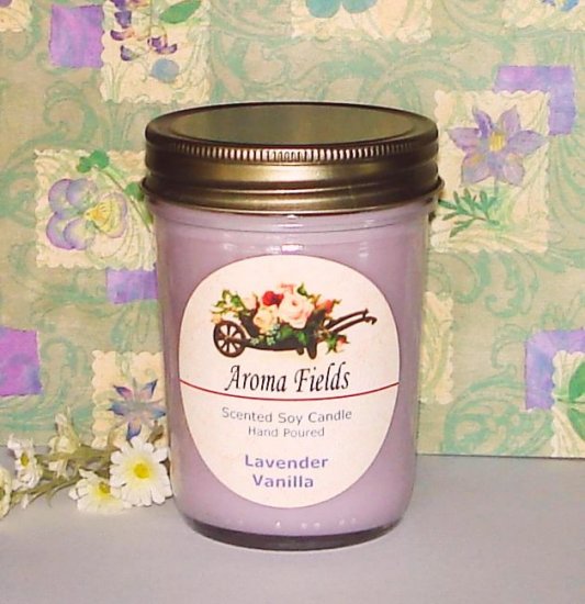 Lavender Vanilla - Highly Scented Soy Candle
