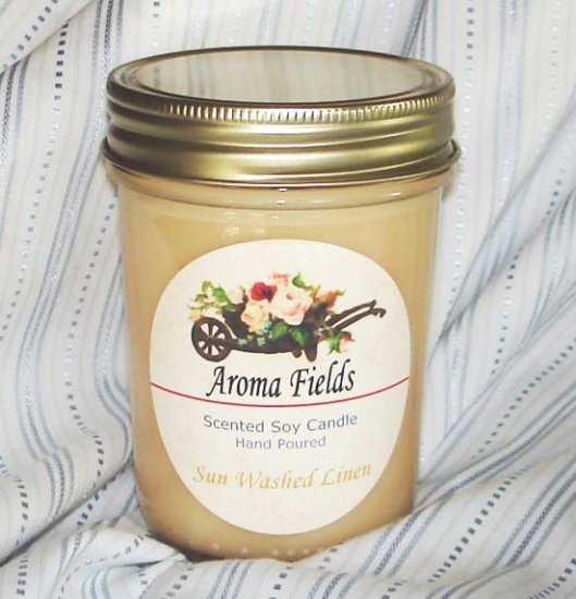Sunwashed Linen - Highly Scented Soy Candle