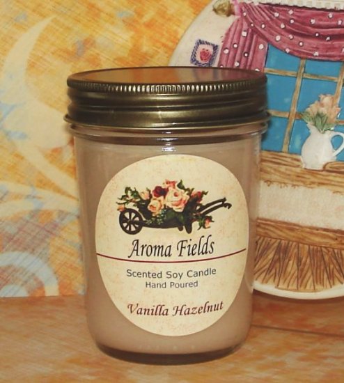 Vanilla Hazelnut - Highly Scented Soy Candle