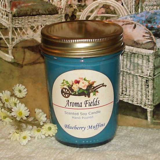 SALE - Blueberry Muffins - Highly Scented Soy Candle