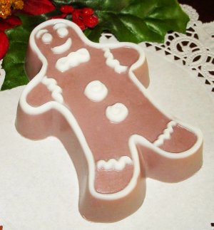 Gingerbread Man Holiday Soap - All Natural Goats Milk Soap