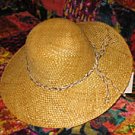 Ladies Wide Brimmed (4") Natural Straw Hat
