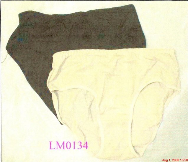 Womens Lingerie 2 Pr Panties Black&Nude Plus Size 10