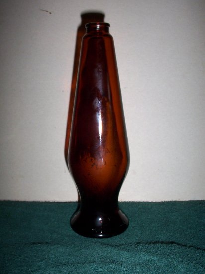 Vintage Dark Brown Vase Shaped Bottle