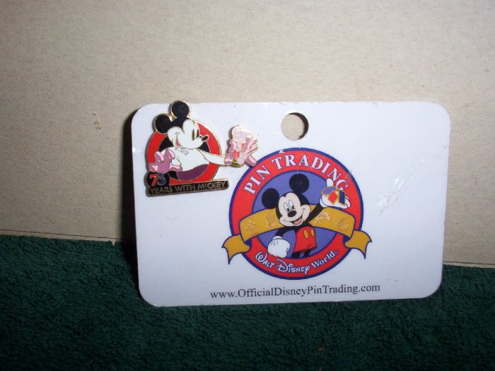 75 Years with Mickey Mouse Collectors Pin on Card