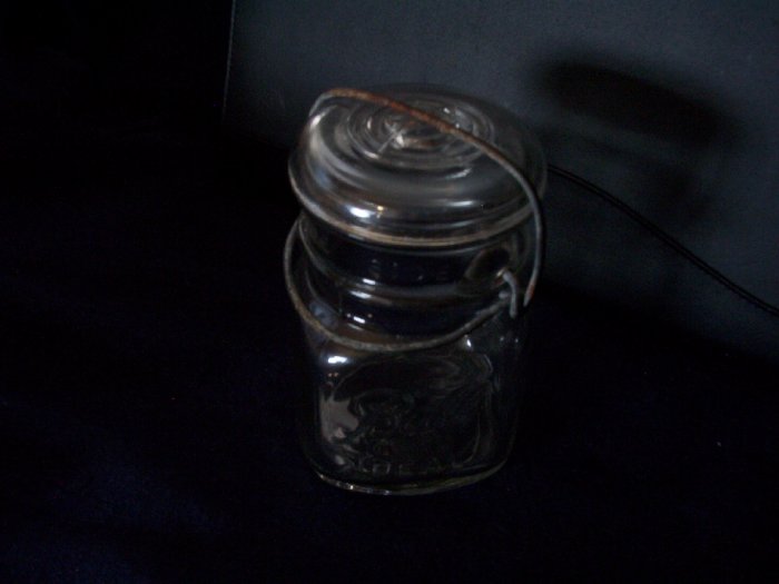 Vintage Ball Ideal Fruit Jar with Square Bottom