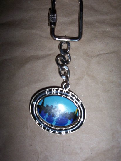 Chicago Spinning Key Chain