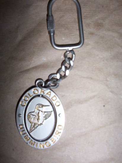 Colorado Hummingbird Spinning Key Chain