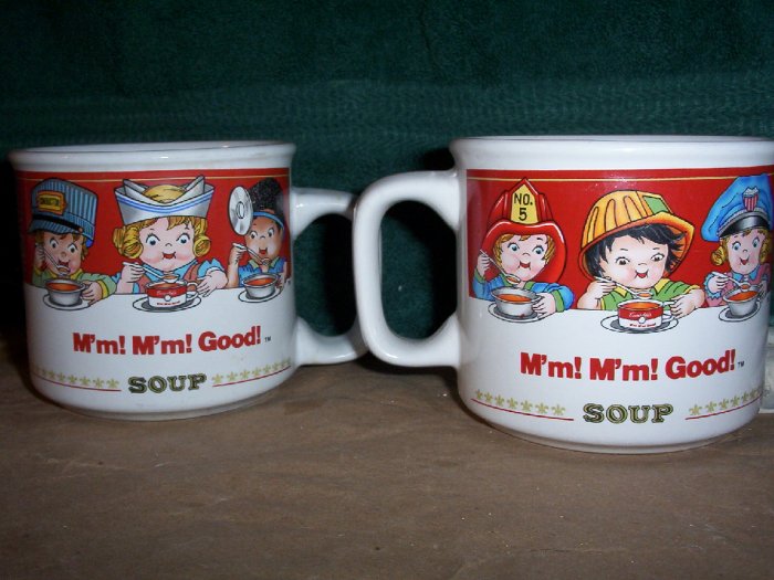 Pair of Campbells Kids Soup Mugs