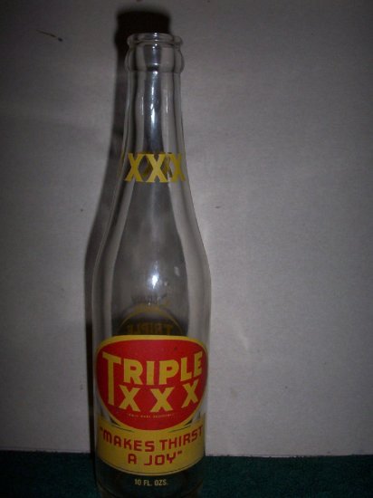 Triple XXX Soda Bottle