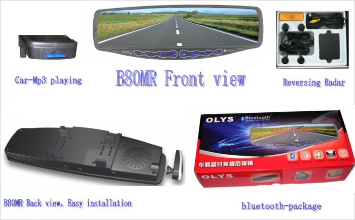 OLYS B80-MR car Bluetooth hands-free Products