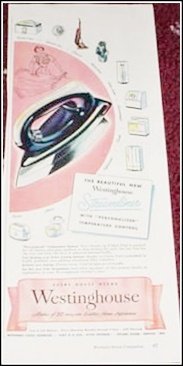 1948 Westinghouse Streamliner Iron ad