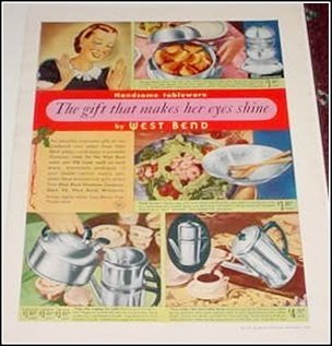 1940 West Bend Tableware ad