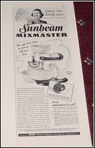 1940 Sunbeam Mixmaster ad