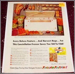 1957 Skelgas Freezer ad