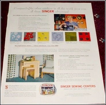 1952 Singer Sewing Center ad #2
