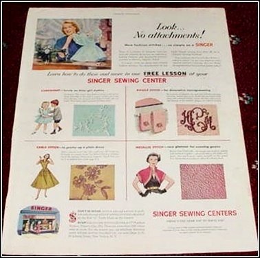 1952 Singer Sewing Center ad #1