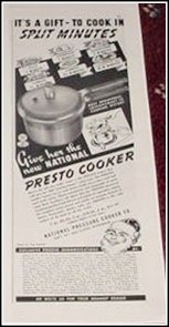 1940 Presto Cooker ad