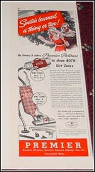 1940 Premier Vacum Cleaner ad