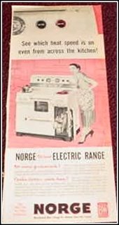 Norge Electric Range ad