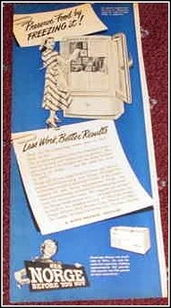 1948 Norge Freezer ad