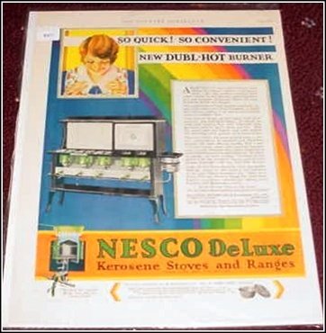 1930 Nesco Deluxe Gas Stove ad