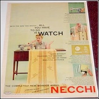 1954 Necchi Sewing Machine ad