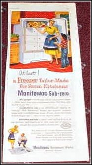 1952 Manitowac Freezer ad