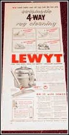 Lewyt Vacum Cleaner ad