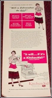 1950 Kitchen Aid Dishwasher ad