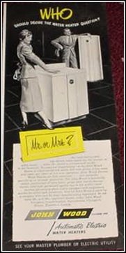 John Wood water heater ad