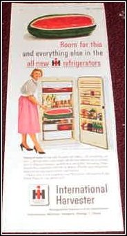 1954 IH Refrigerator ad