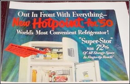 1950 Hotpoint refrigerator ad