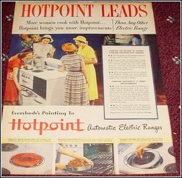 1948 Hotpoint electric range ad