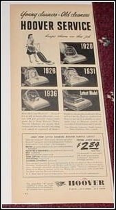 1944 Hoover vacum cleaner ad
