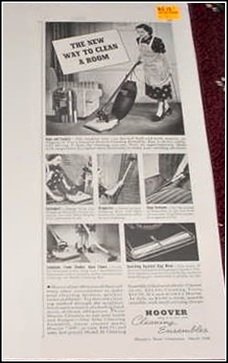 1938 Hoover vacum cleaner ad