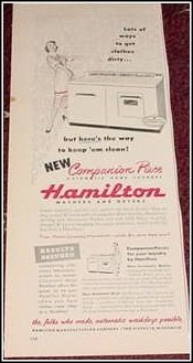 Hamilton washer & dryer ad