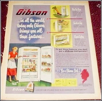 1951 Gibson Refrigerator ad