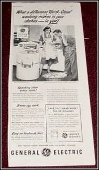 1951 GE Wringer Washer ad