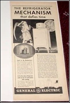 1935 General Electric Monitor Top Refrigerator ad