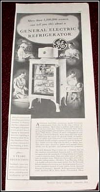 1934 General Electric Monitor Top Refrigerator ad