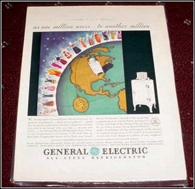 General Electric Monitor Top Refrigerator ad