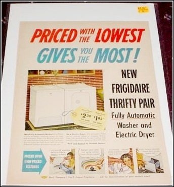 Frigidaire Washer & Dryer ad
