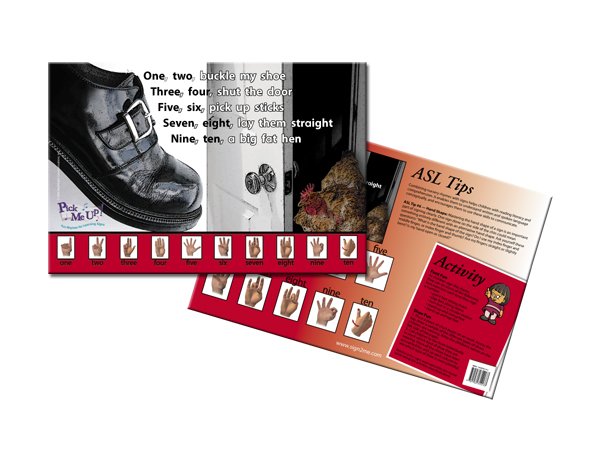 Nursery Rhyme Posters - 1, 2 Buckle My Shoe