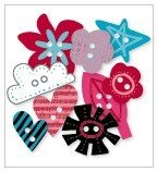 Roxie Chipboard Buttons - Love Elsie - KI Memories